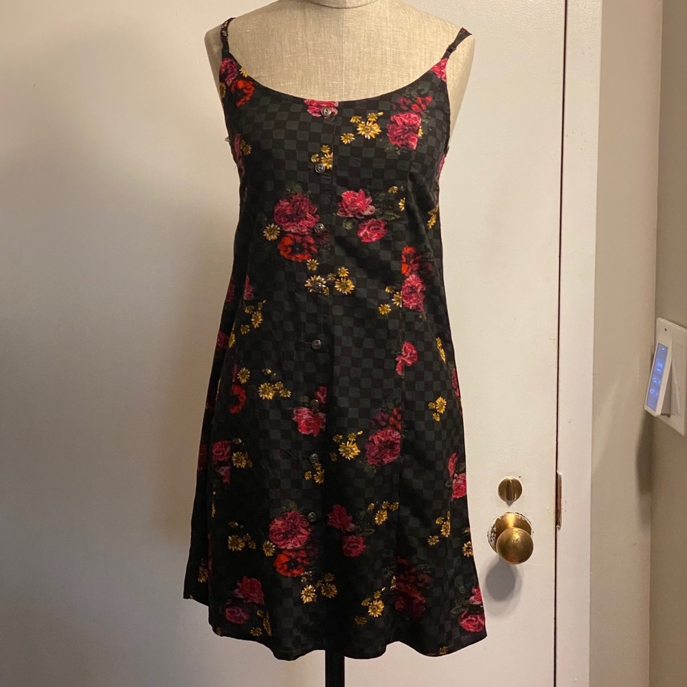 Vans checkerboard floral dress
